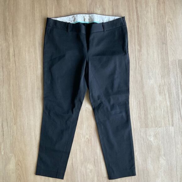 J. Crew Factory Winnie pant in stretch cotton blend black ankle pant side zip 14 - Picture 2 of 14